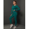  Жіночий жіночий фітнес костюм Crop top+Leggings 05 (Harbor)