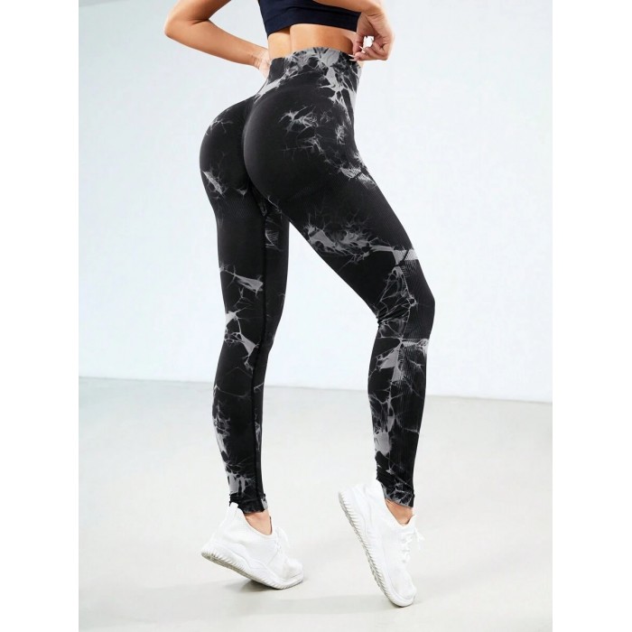 Мармурові безшовні легінси з Пуш-ап для фітнесу Leggings PUSH-UP Marble 02 (BLACK GREY) Мармурові безшовні легінси з Пуш-ап для фітнесу Leggings PUSH-UP Marble 02 (BLACK GREY)