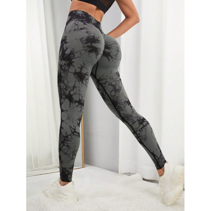 Мармурові безшовні легінси з Пуш-ап для фітнесу Leggings PUSH-UP Marble 02 (FUMO BLACK) Мармурові безшовні легінси з Пуш-ап для фітнесу Leggings PUSH-UP Marble 02 (FUMO BLACK)