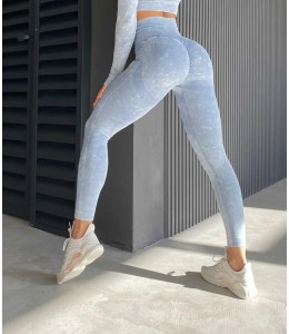 Бесшовные женские леггинсы с Пуш-ап для фитнеса Leggings Push up 04 (JEANS)