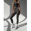 Бесшовный женский комплект в рубчик Leggings Rib + Halter Top (POPPY SEED) Бесшовный женский комплект в рубчик Leggings Rib + Halter Top (POPPY SEED)