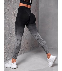 Бесшовные леггинсы для фитнеса и спорта  Leggings Push Up Color 02 (BLACK/GRAY)