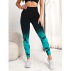 Безшовні легінси для фітнесу та спорту Leggings Push Up Color 02 (BLACK/SKYBLUE) Безшовні легінси для фітнесу та спорту Leggings Push Up Color 02 (BLACK/SKYBLUE)