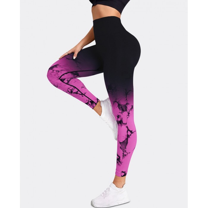Безшовні легінси для фітнесу та спорту Leggings Push Up Color 02 (BLACK/FUXIA) Безшовні легінси для фітнесу та спорту Leggings Push Up Color 02 (BLACK/FUXIA)