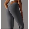 Легінси з V-подібною збіркою Leggings PUSH-UP Double model 59 (Grafite)