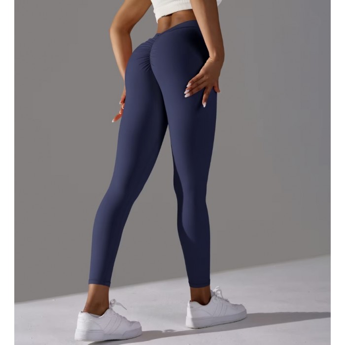 Легінси з V-подібною збіркою Leggings PUSH-UP Double model 59 (Navy) Легінси з V-подібною збіркою Leggings PUSH-UP Double model 59 (Navy)