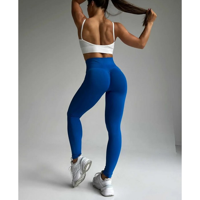 Безшовні жіночі легінси для фітнесу та йоги Leggings Push Up 02 (BLUE DEEPTH) Безшовні жіночі легінси для фітнесу та йоги Leggings Push Up 02 (BLUE DEEPTH)