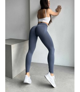 Бесшовные женские леггинсы для фитнеса и йоги  Leggings Push Up 02 (DENNIM)