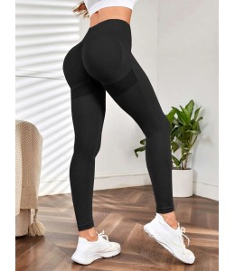 Легінси для фітнесу з подвійним пуш-ап ефектом Leggings Push up 03 (BLACK)