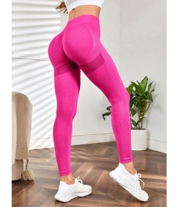 Леггинсы для фитнеса с двойным Пуш- ап эффектом Leggings Push up 03 (FUXIA)