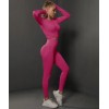 Бесшовный женский фитнес костюм Crop top+Leggings 05 (CHERRIES)