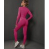 Бесшовный женский фитнес костюм Crop top+Leggings 05 (CHERRIES)