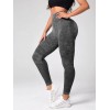 Безшовні легінси з подвійним Пуш-Ап для спорту Leggings Push up NET 12 (BLACK)