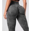 Безшовні легінси з подвійним Пуш-Ап для спорту Leggings Push up NET 12 (BLACK)