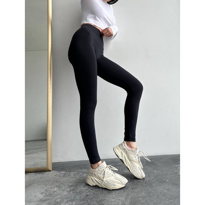 Щільні жіночі безшовні легінси GIULIA Leggings 02 (BLACK)