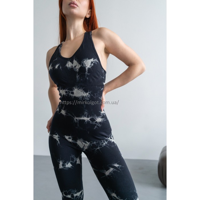 Жіночий мармуровий комбінізон Leggings Body Cannota Marble 21 (NERO) Жіночий мармуровий комбінізон Leggings Body Cannota Marble 21 (NERO)