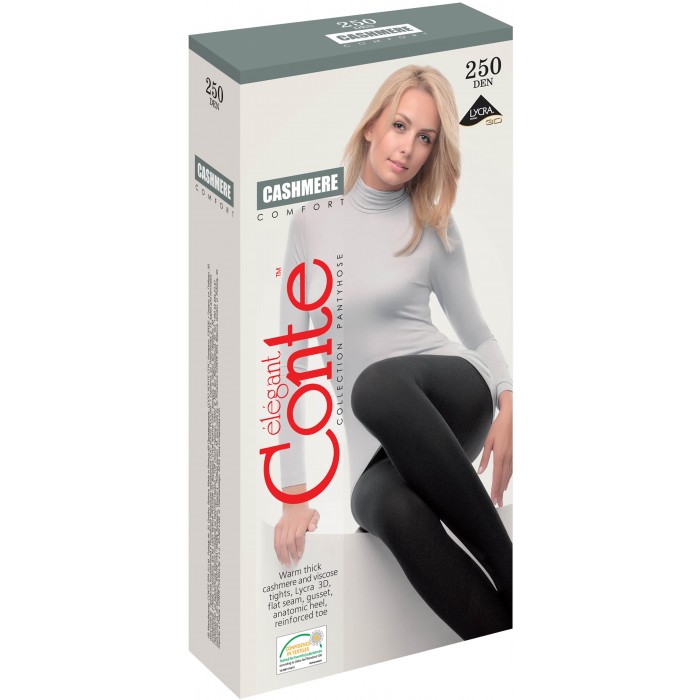 Теплые колготки Conte Cashmere 250 den