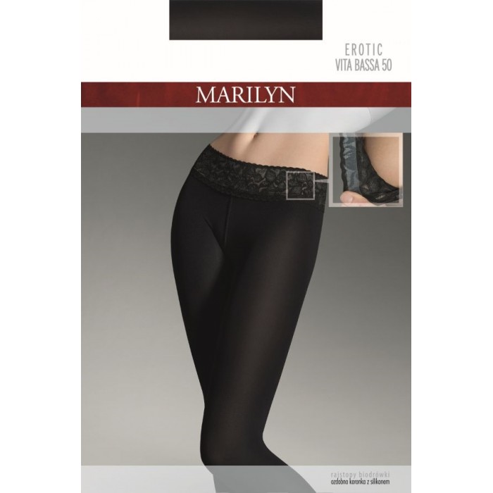 Класичні колготки з низькою талією Marilyn EROTIC 50 VITA BASSA