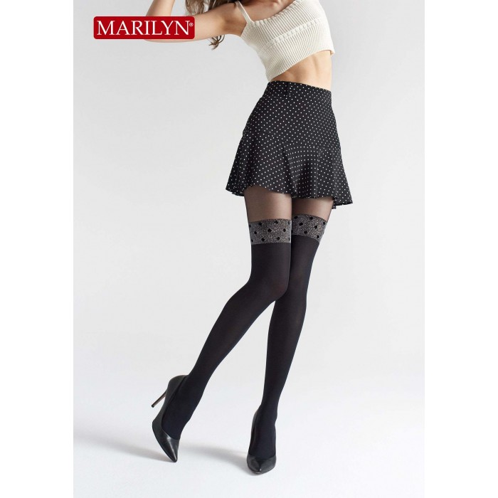 Колготки с имитацией чулок Marilyn Zazu Dots W02 Колготки с имитацией чулок Marilyn Zazu Dots W02