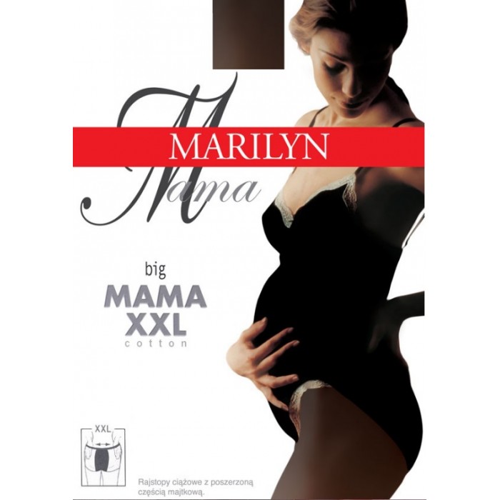 Теплі колготки для вагітних Marilyn Big mama cotton 120