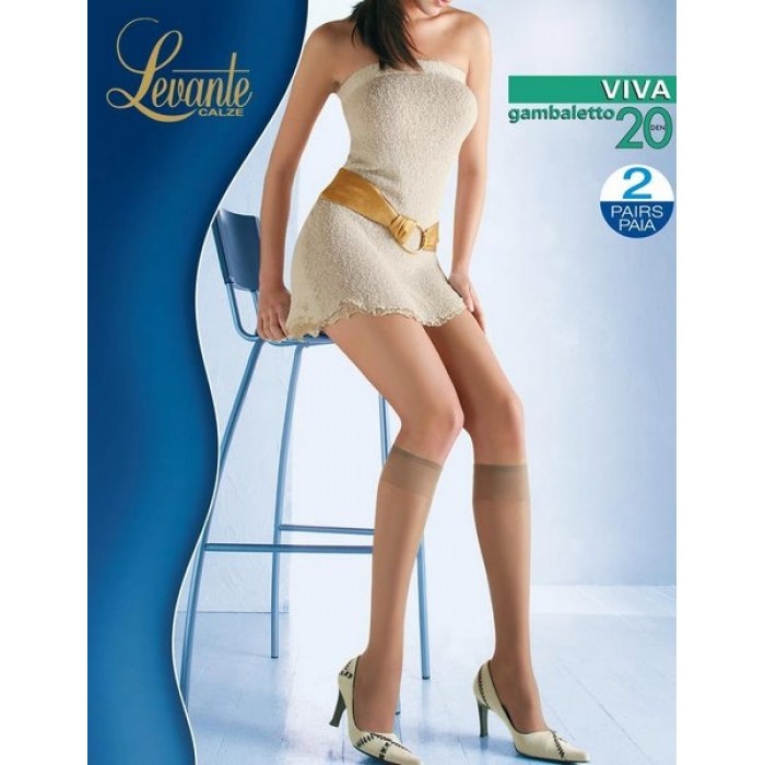 Матові гольфи Levante VIVA 20 den (2 пары) Матові гольфи Levante VIVA 20 den (2 пары)