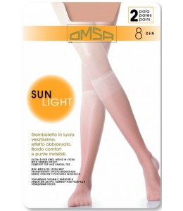 Женские гольфы OMSA Sun Light 8 gambaletto