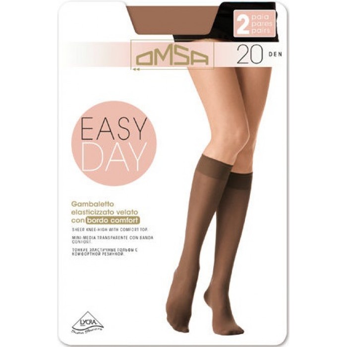 Женские гольфы OMSA Easy Day 20 gambaletto Женские гольфы OMSA Easy Day 20 gambaletto