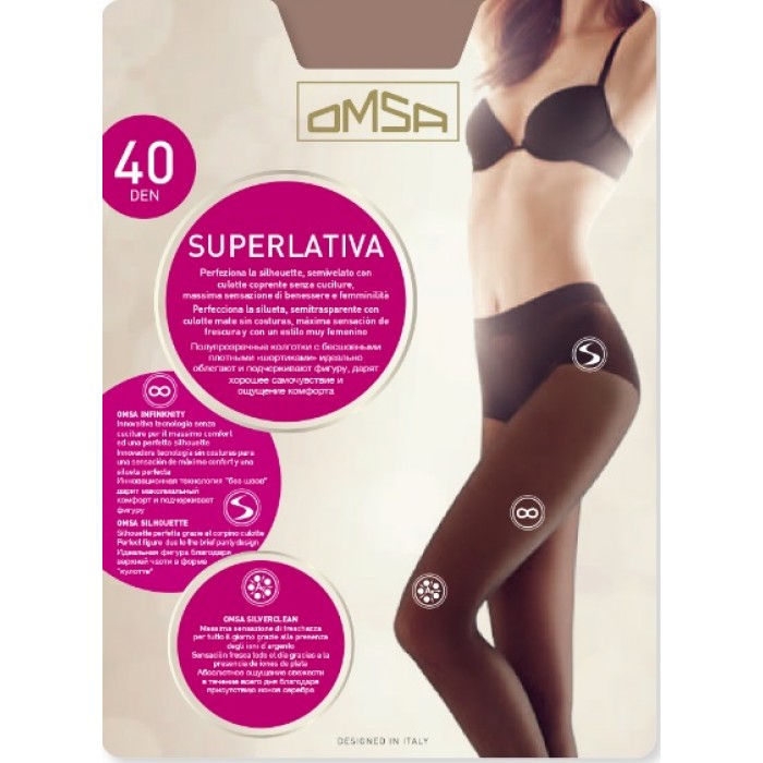 Безшовні колготки Omsa Superlativa 40