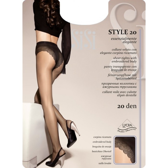 Колготки з ажурними трусиками SISI Style 20